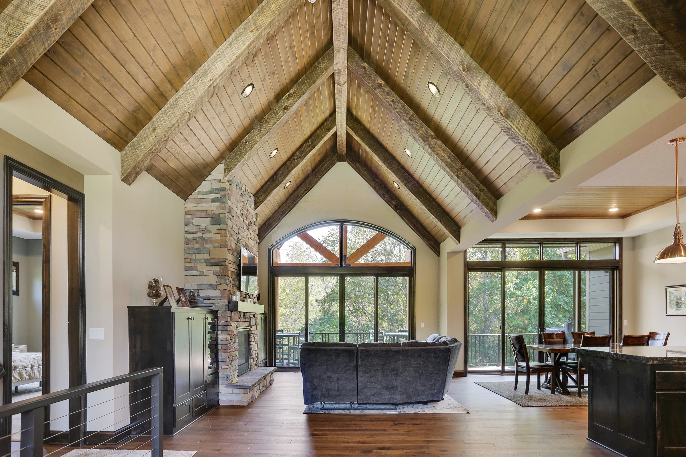 Vaulted Wood Beam