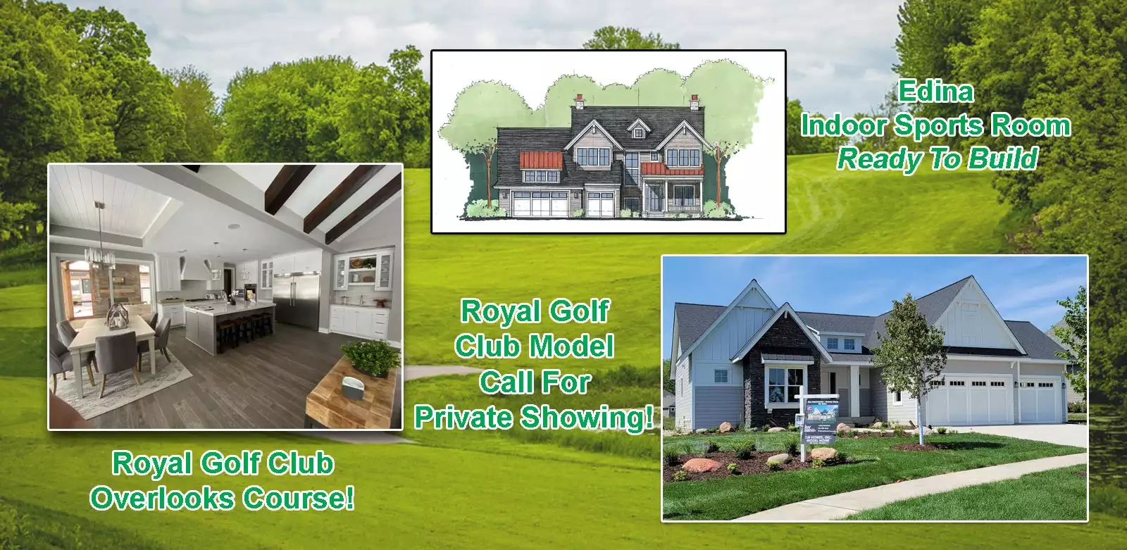 New Luxury Home Models in Edina and ROYAL GOLF CLUB Lake Elmo