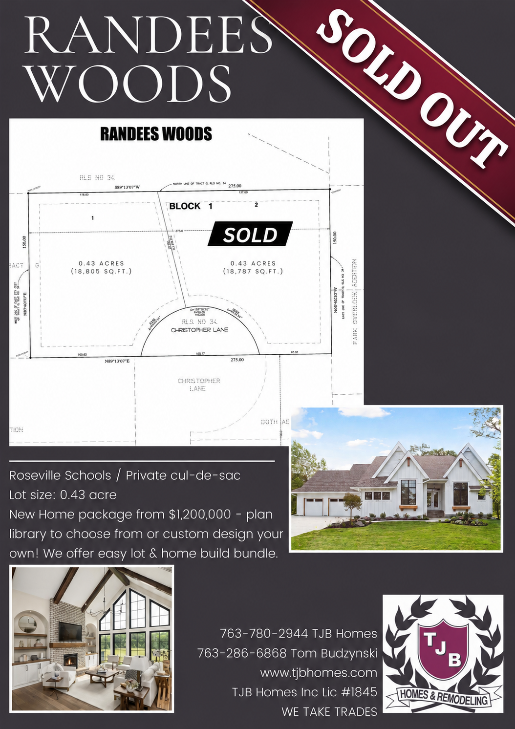 Randee's Woods Homesite Availability - SOLD OUT