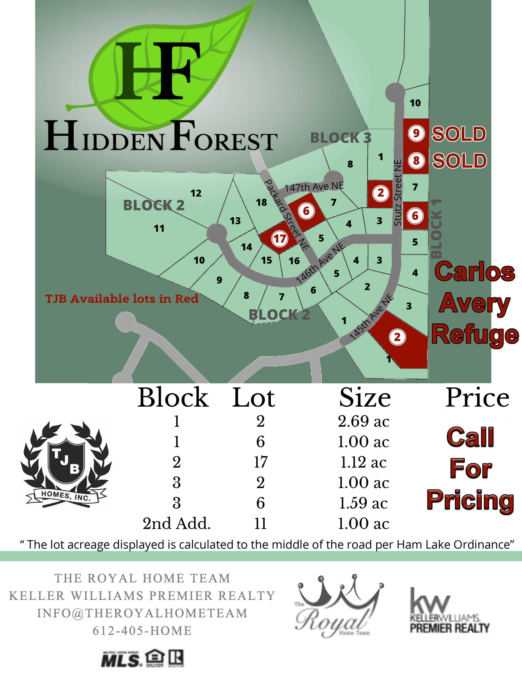Hidden Forest East 3rd Addition Plat