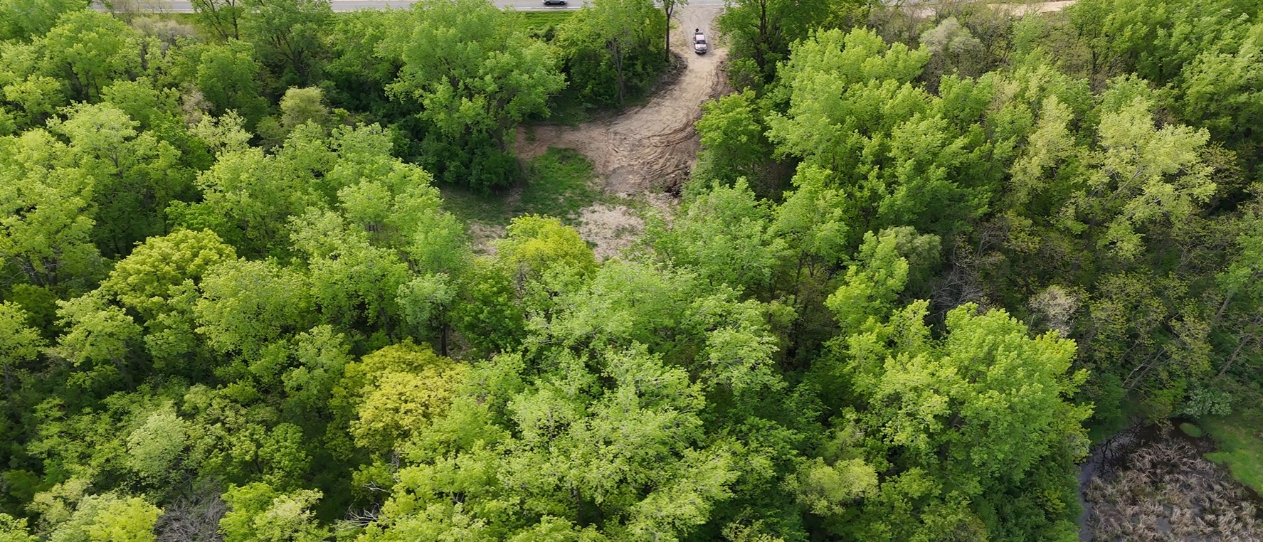 Lake Amelia Lot 4 Drone View