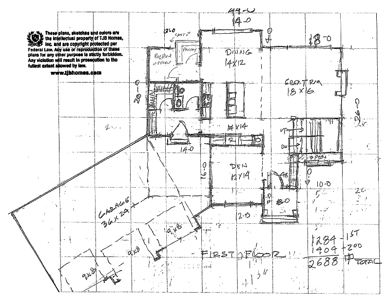 TJB Becki Home Plan Main Floor Plan
