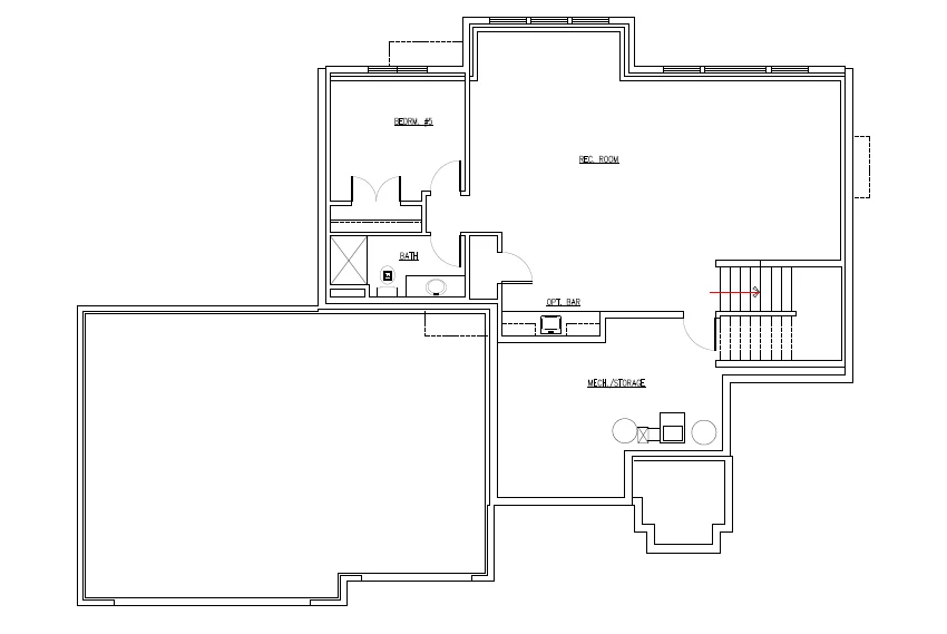TJB Becki Home Plan Lower Floor Plan