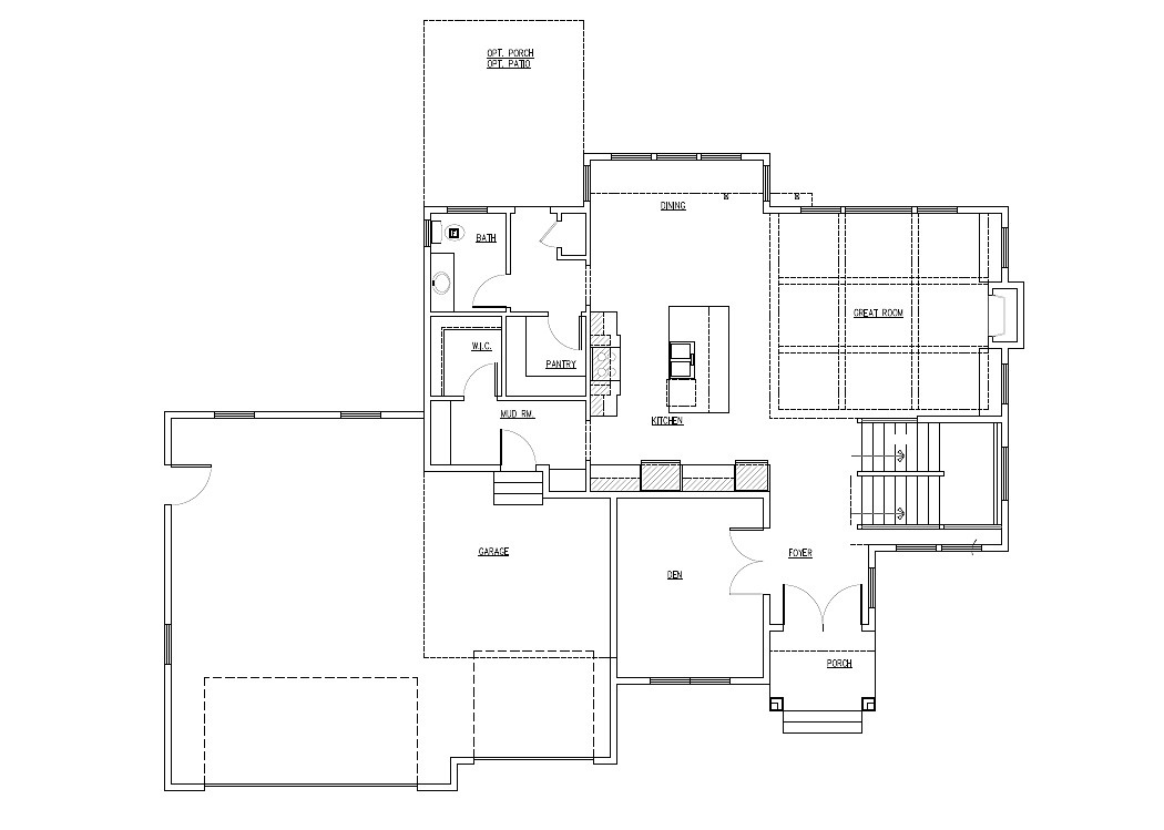 TJB Becki Home Plan Optional Main Floor Plan
