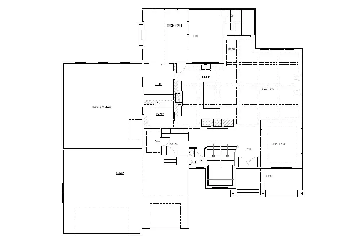 TJB #604 Heather Home Plan Main Floor Plan