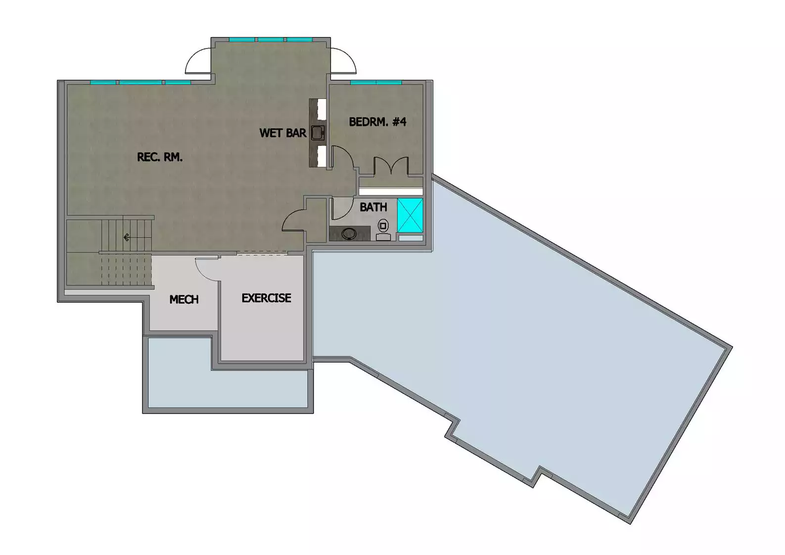 Mindy 2 TJB #623 Story Home Plan Basement Floor Plan