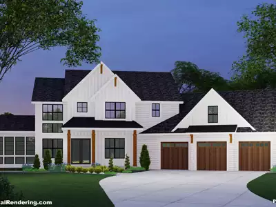 Luxury Dream Home Collection Mindy TJB #623 Two Story Home Plan