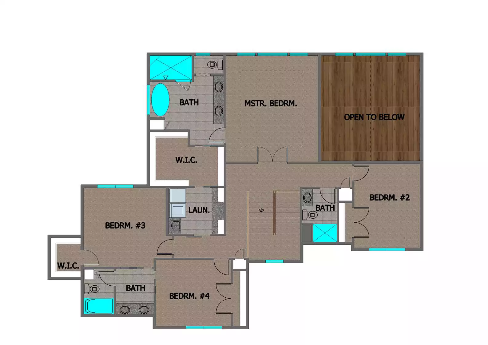 Ciara TJB #665 Home Plan Upper Floor Plan