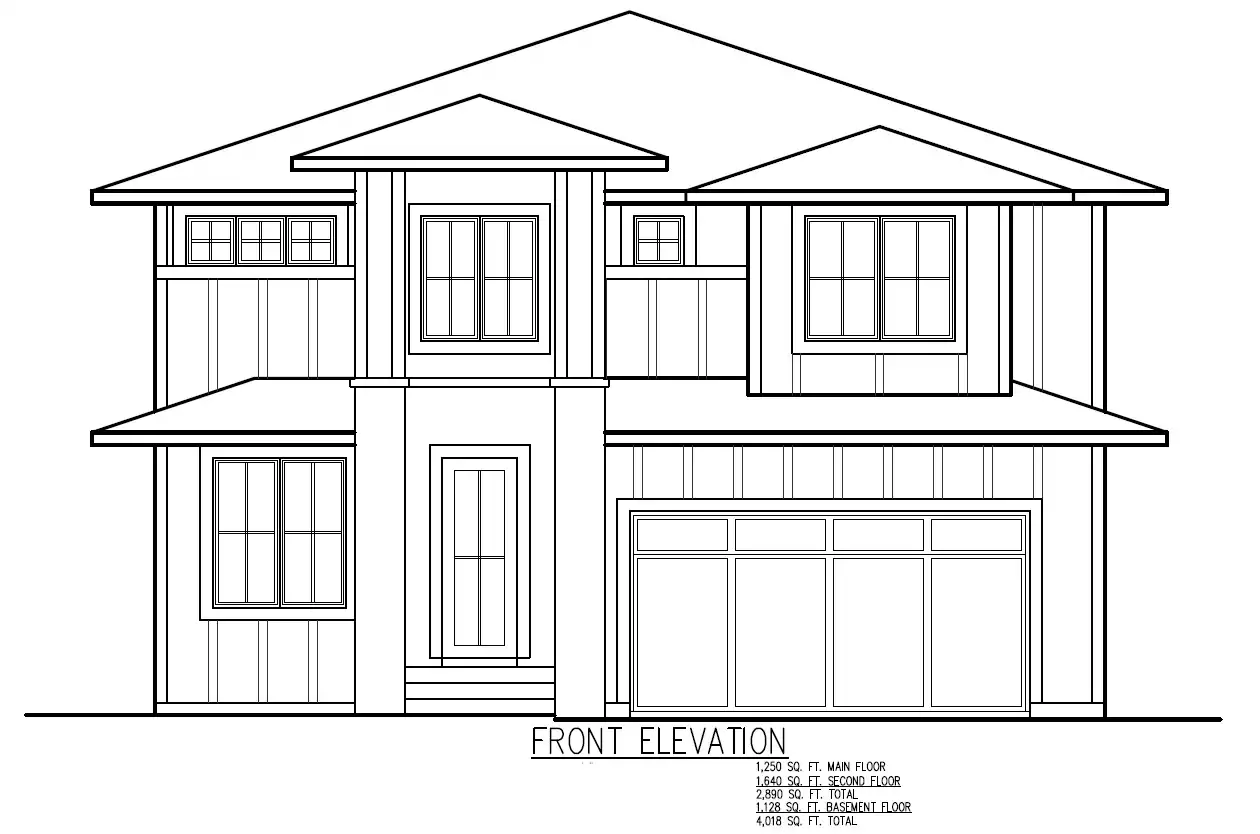 Home Plan #686 Front Elevation