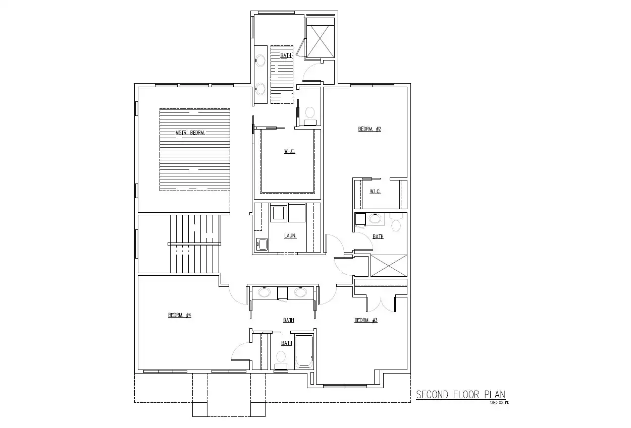 TJB #686 Home Plan Second Floor Plan