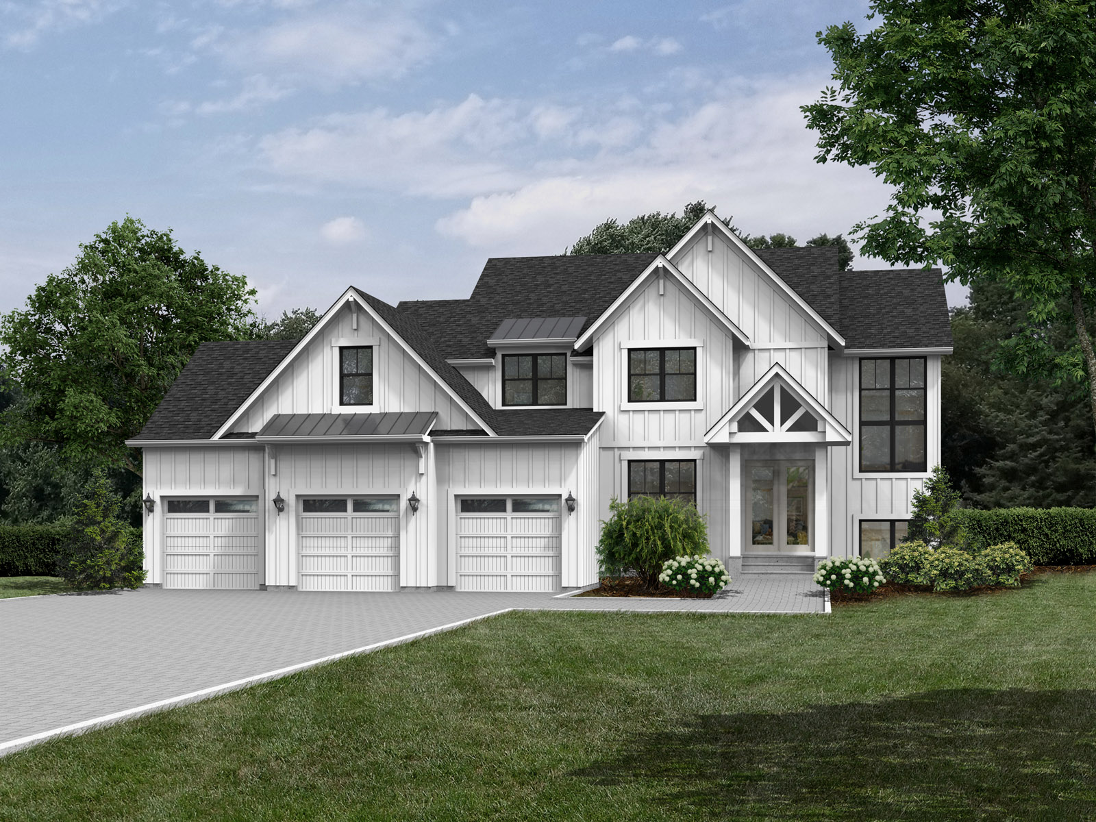 TJB Home Plan Nicole #721 Color Rendering Front