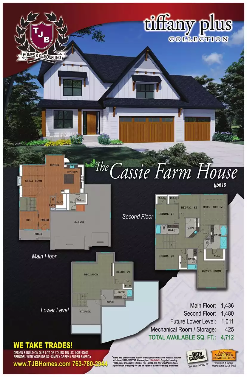 Cassie Home Plan #616 Color Rendering