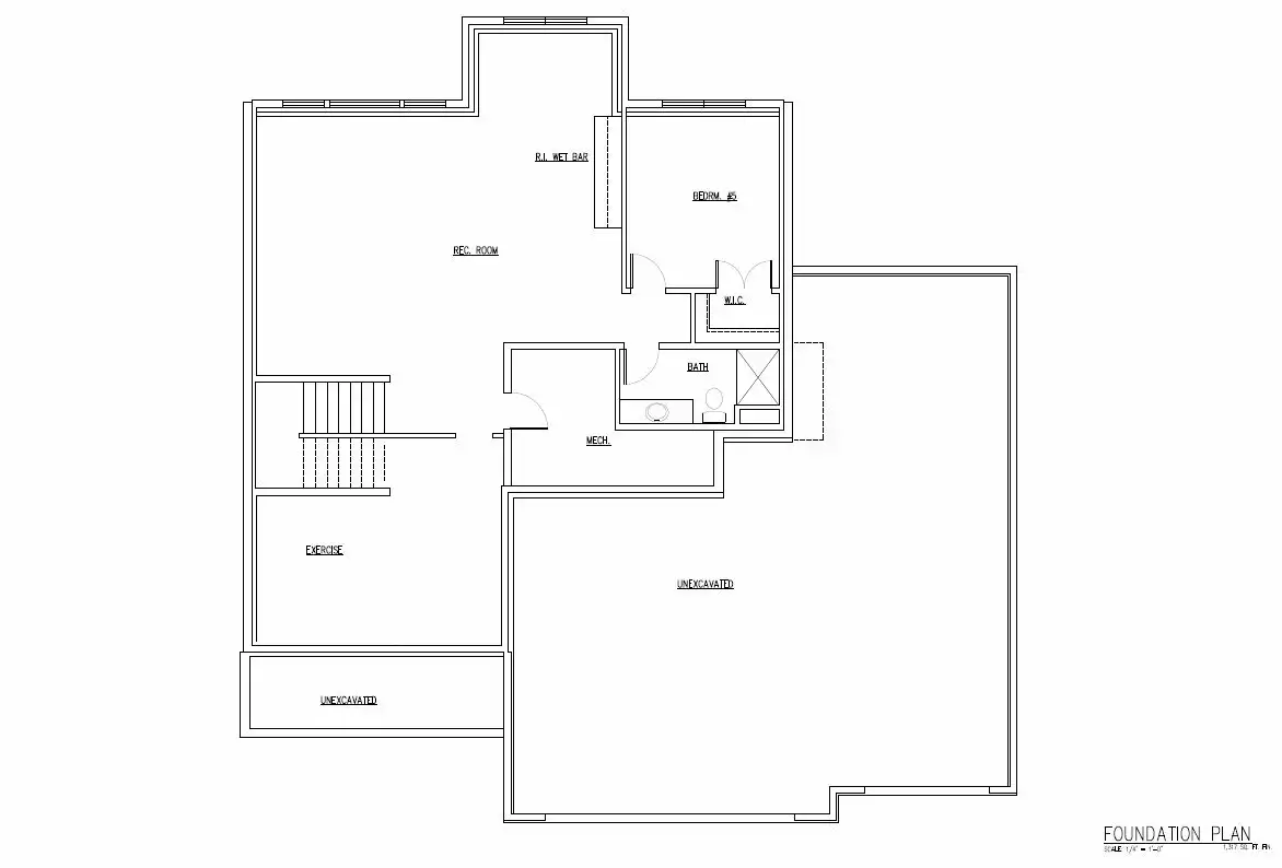 Cassie Home Plan #616 Home Plan Lower Floor Plan