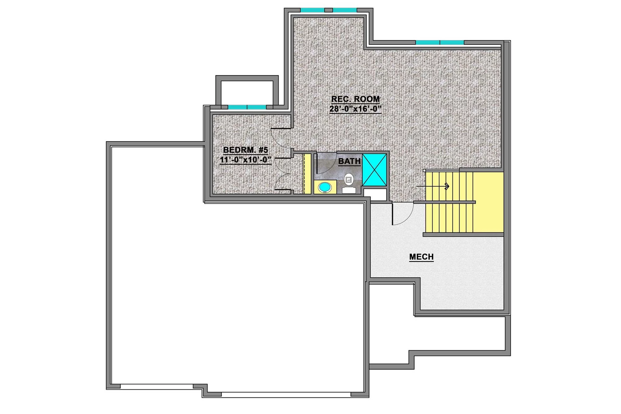 Julieanne Home Plan Basement Floor Plan
