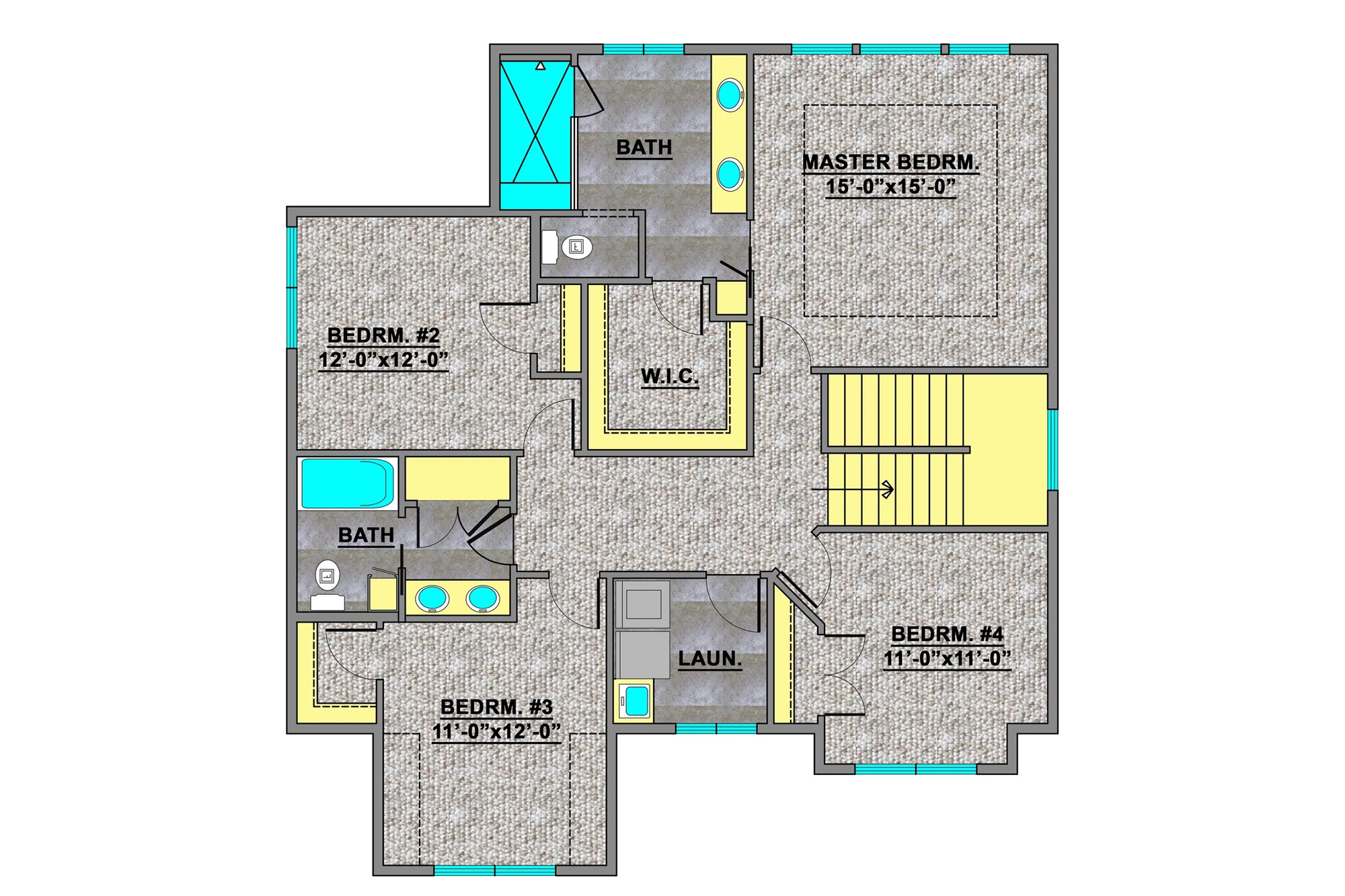 Julieanne Home Plan Upper Floor Plan