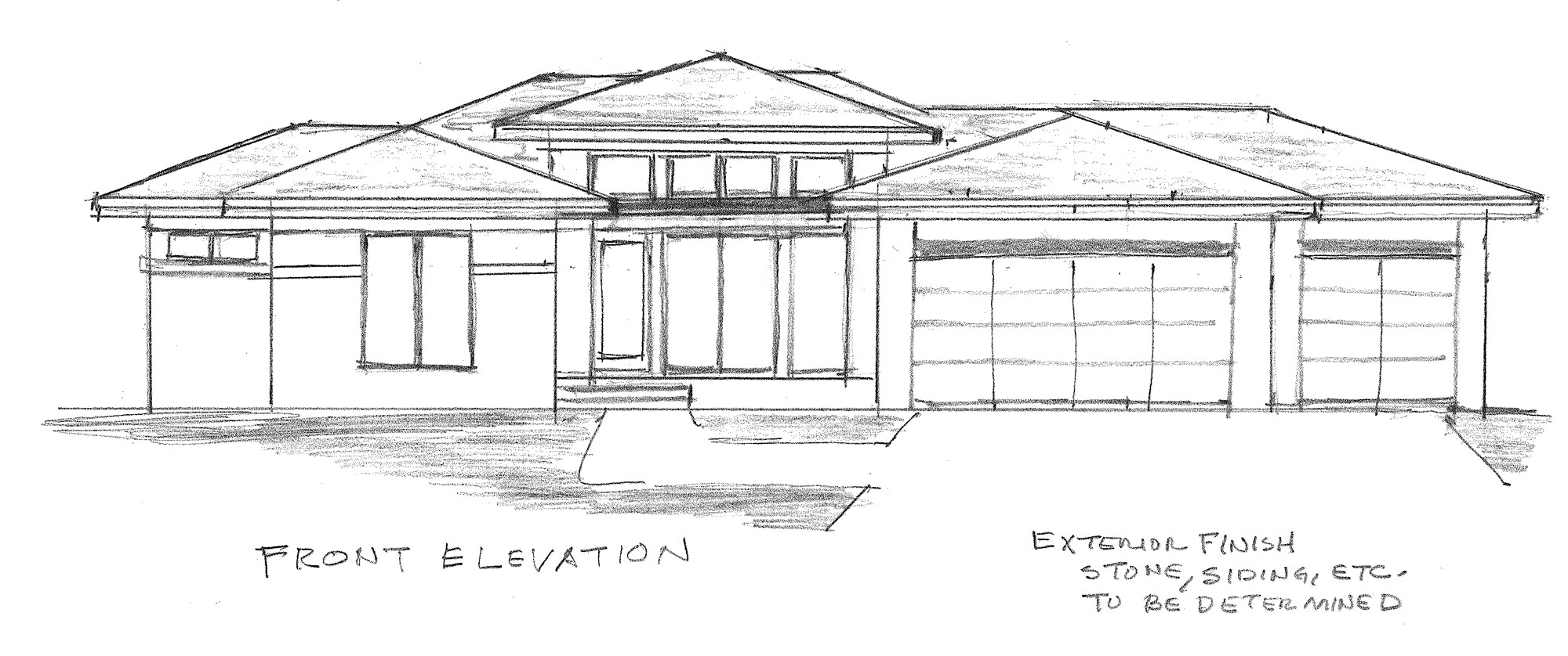 “Kelly’s Contemporary” Home Plan Front