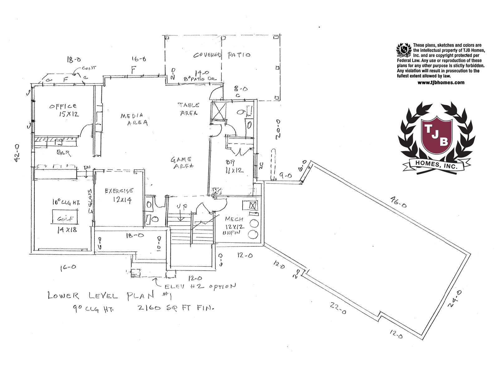 Amanda Home Plan – Lower Level