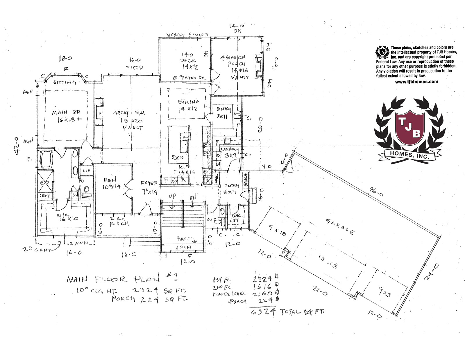 Amanda Home Plan – Main Floor Option 1