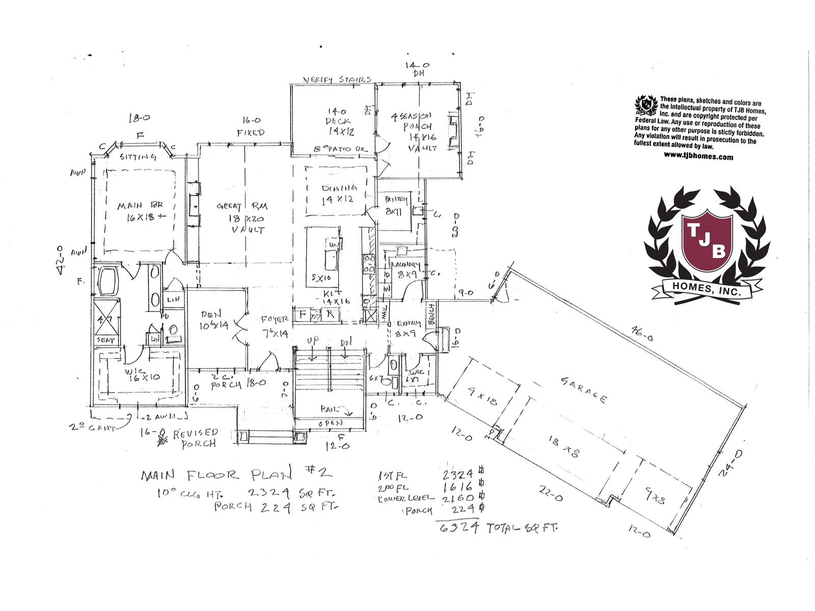 Amanda Home Plan – Main Floor Option 2