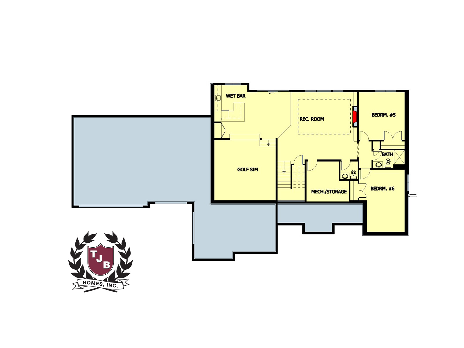 The Christina Lower Level Floor Plan