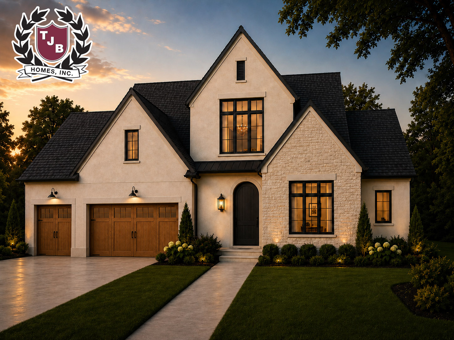 Halifax TJB #837 1.5 story main floor master home with 3 car garage