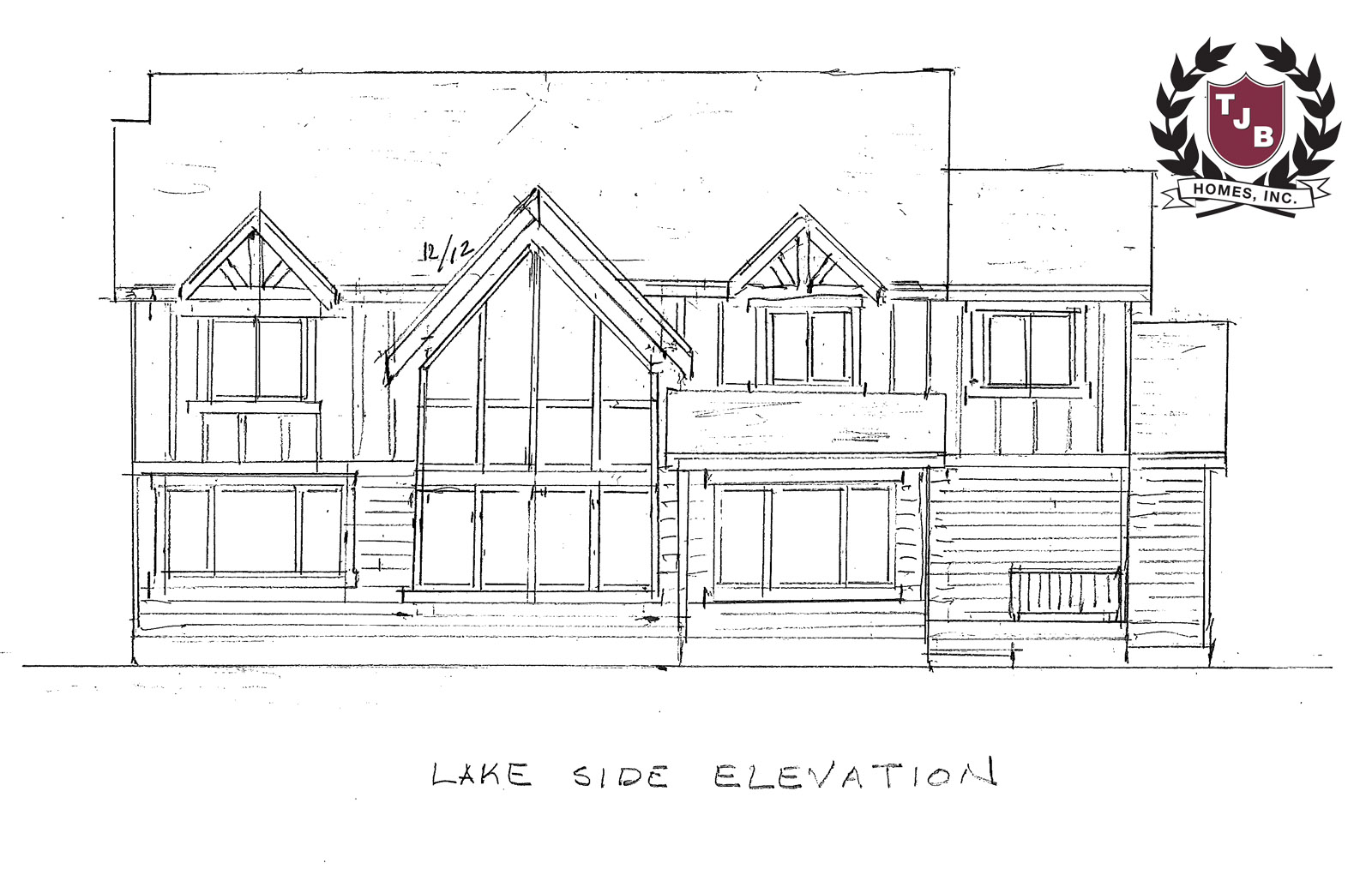 The Teresa Lake Side Elevation