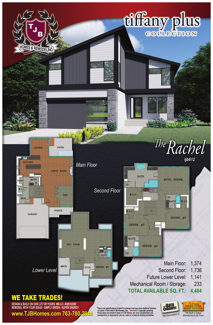Rachel Home Plan Color Front Rendering