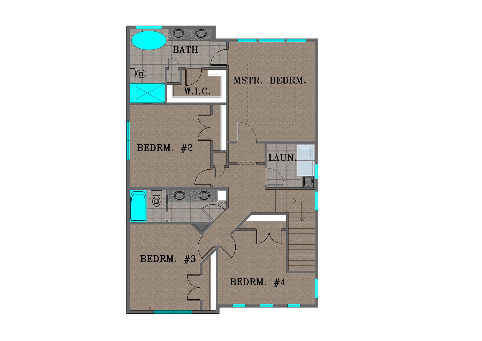 Home Plan Upper Floor Plan