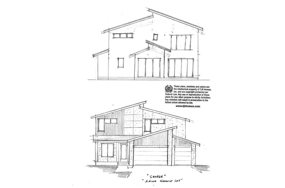 Home Plan Front and Rear