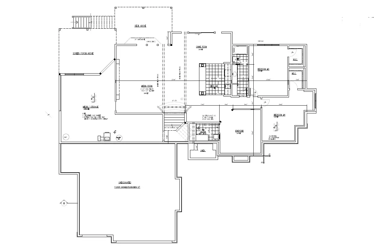 Jan Denise TJB #207130 Home Plan Basement Floor Plan