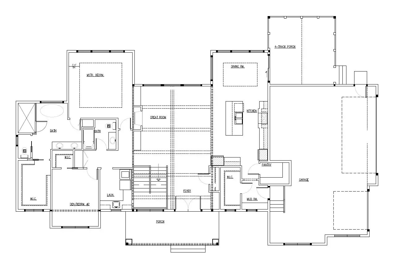 TJB #633 Home Plan Main Floor Plan