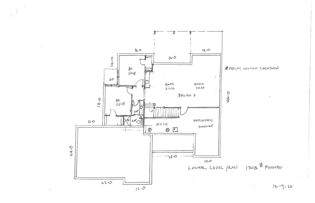 Home Plan Lower Floor Plan