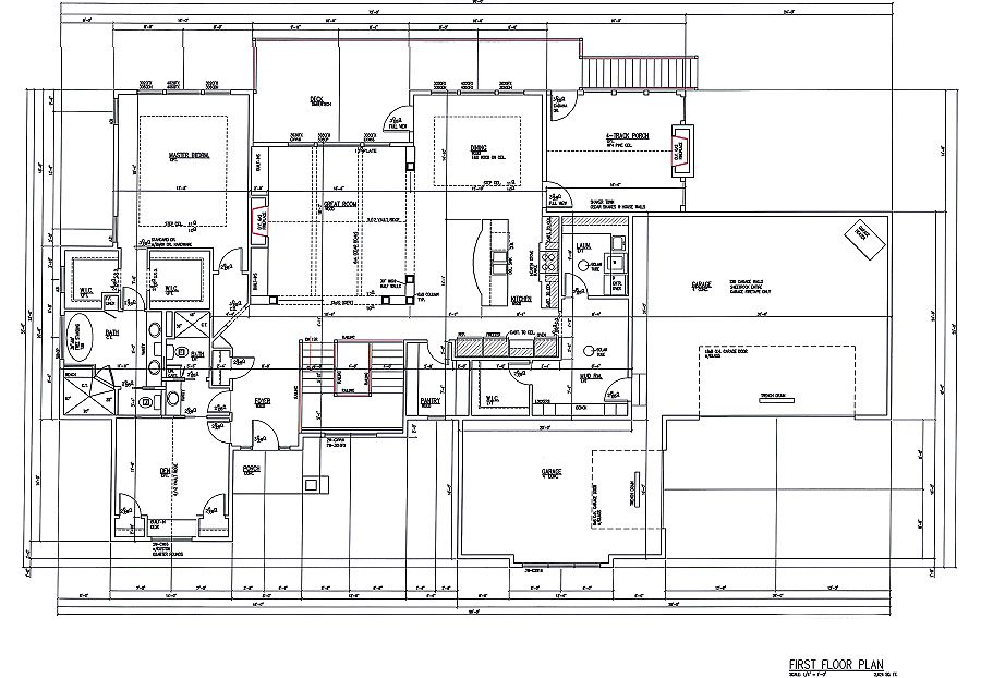 #445 Home Plan Main Floor Plan