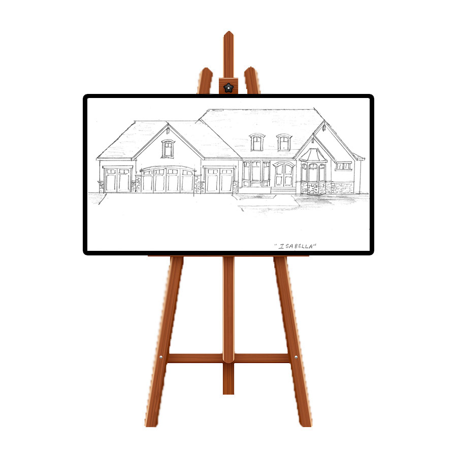 Isabella Rambler House Plan on the Drawing Board