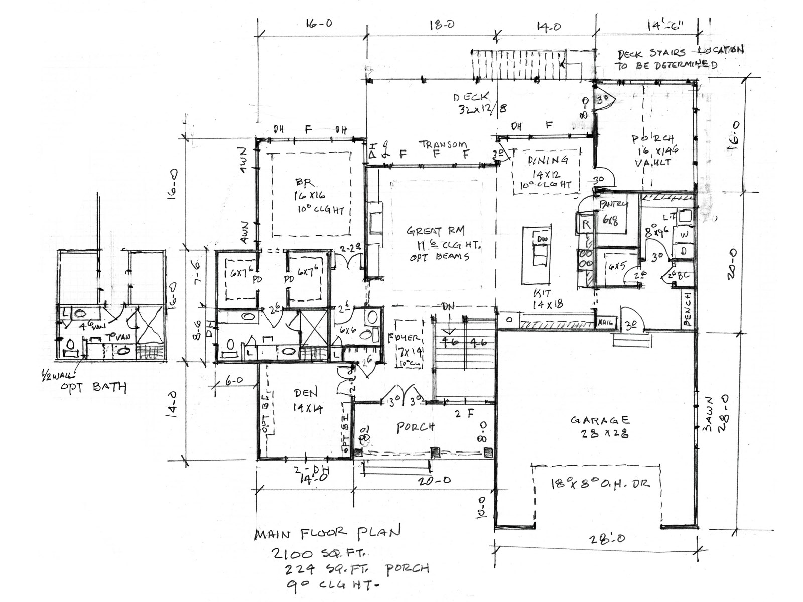 Sandy TJB #731 Home Plan Main Floor Plan