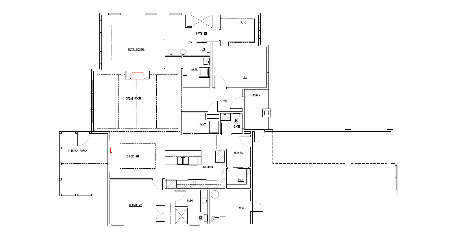 Afton Creek Home Plan Main Floor