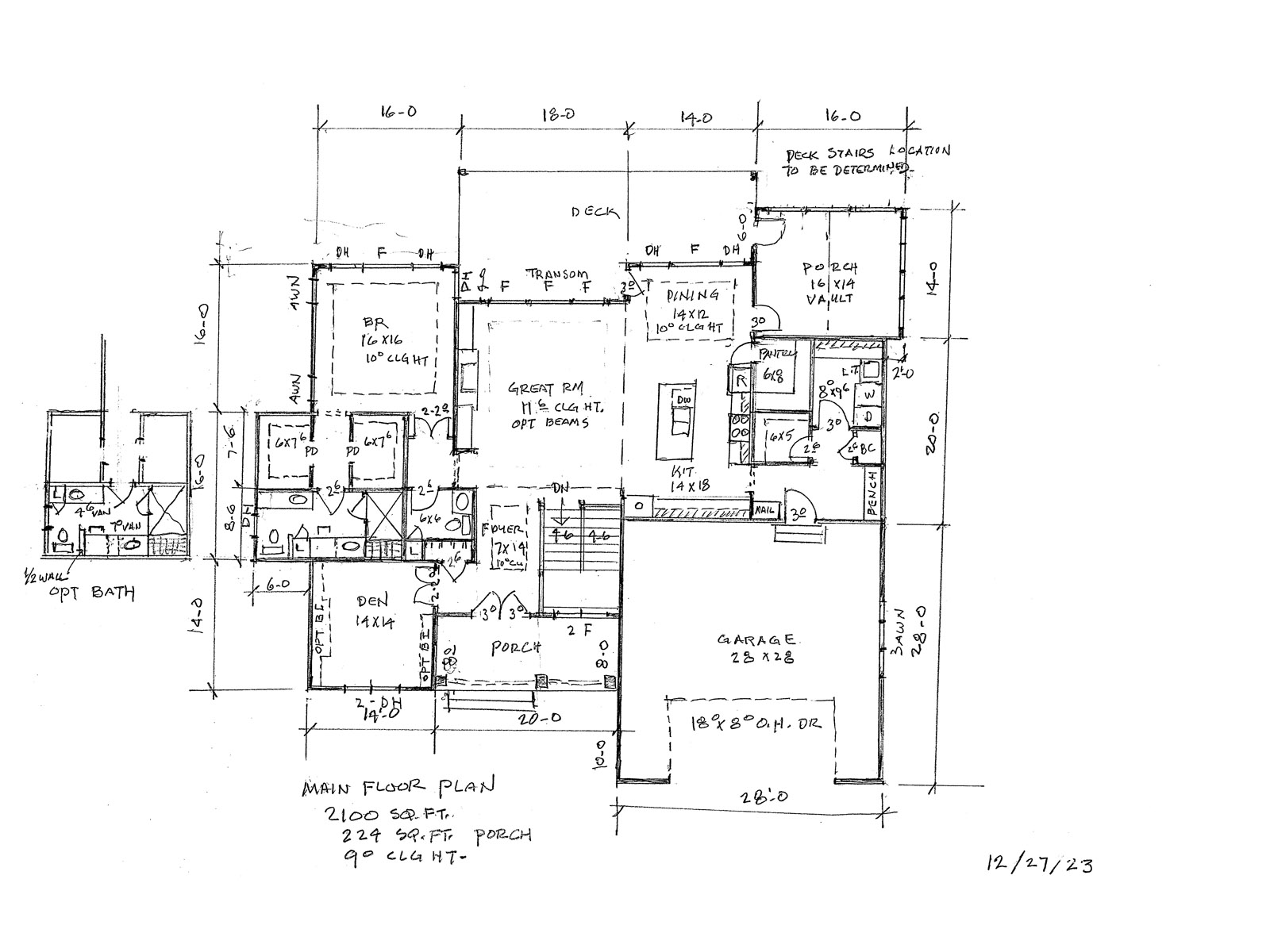 Hakan Home Plan Main Floor Plan