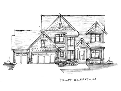 TJB “Eric” Two Story Indoor Sports Room® Home Plan