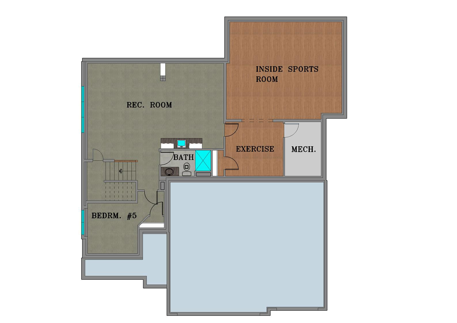 Home Plan Lower Floor Plan