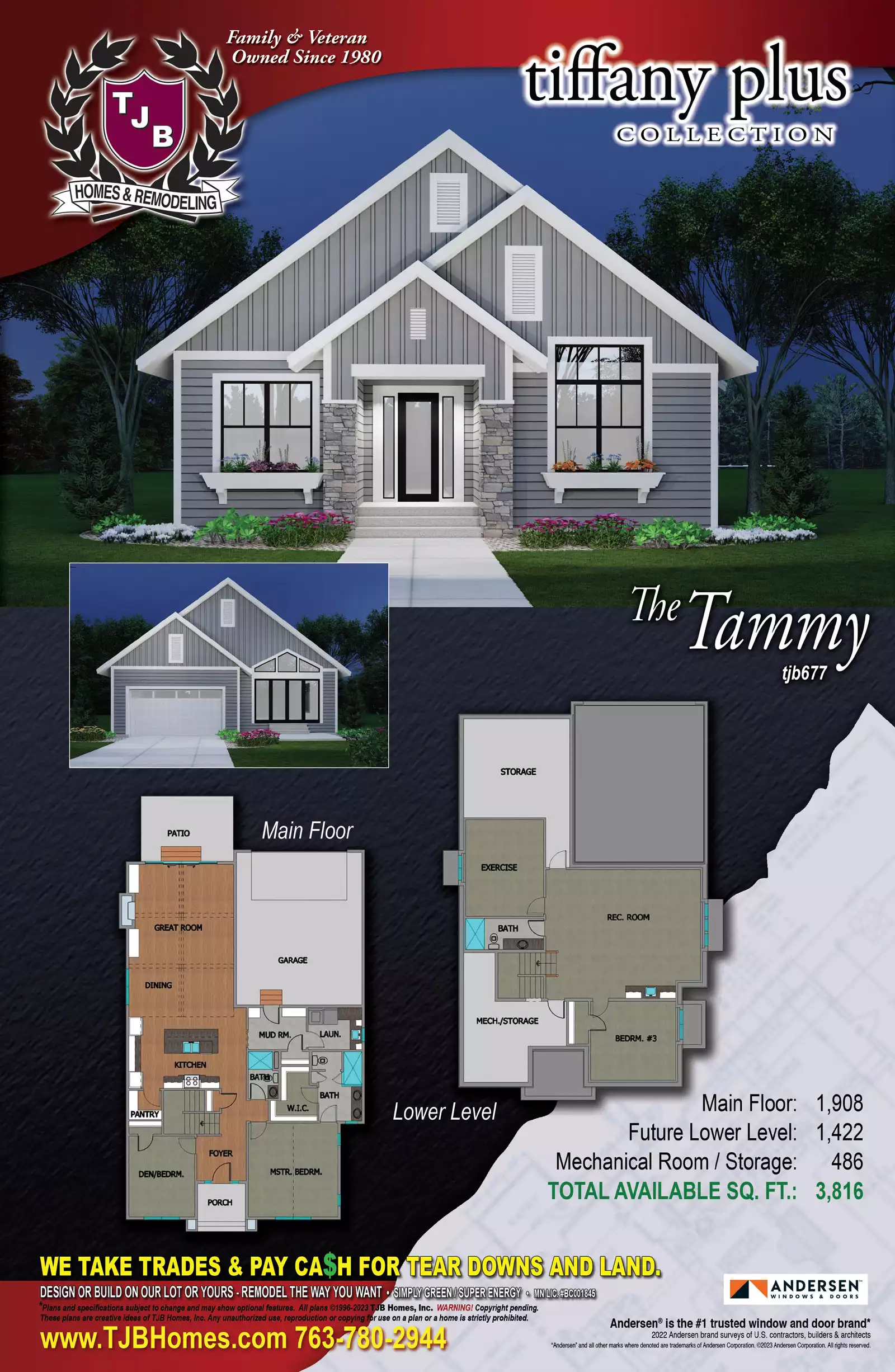 TJB #677 “Tammy” Villa Home Plan Brochure