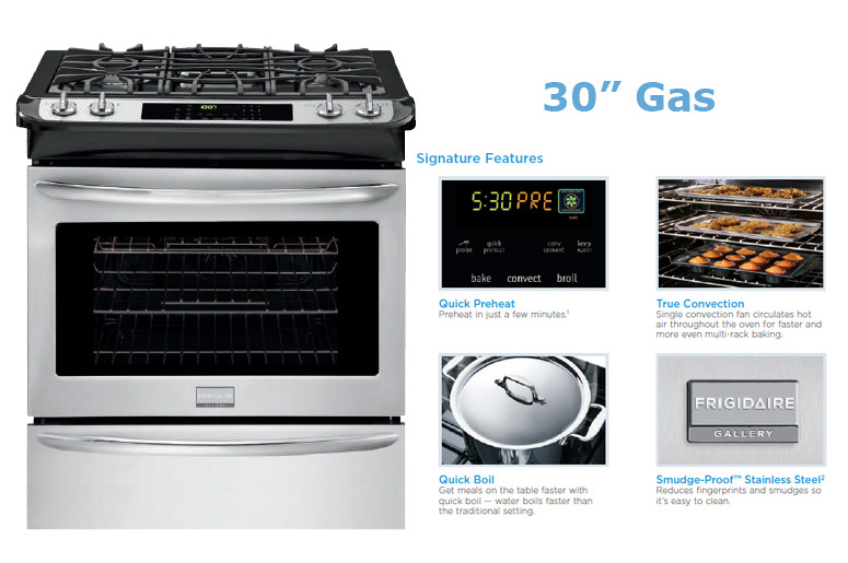 Stainless Steel 30&Prime; Gas Stove