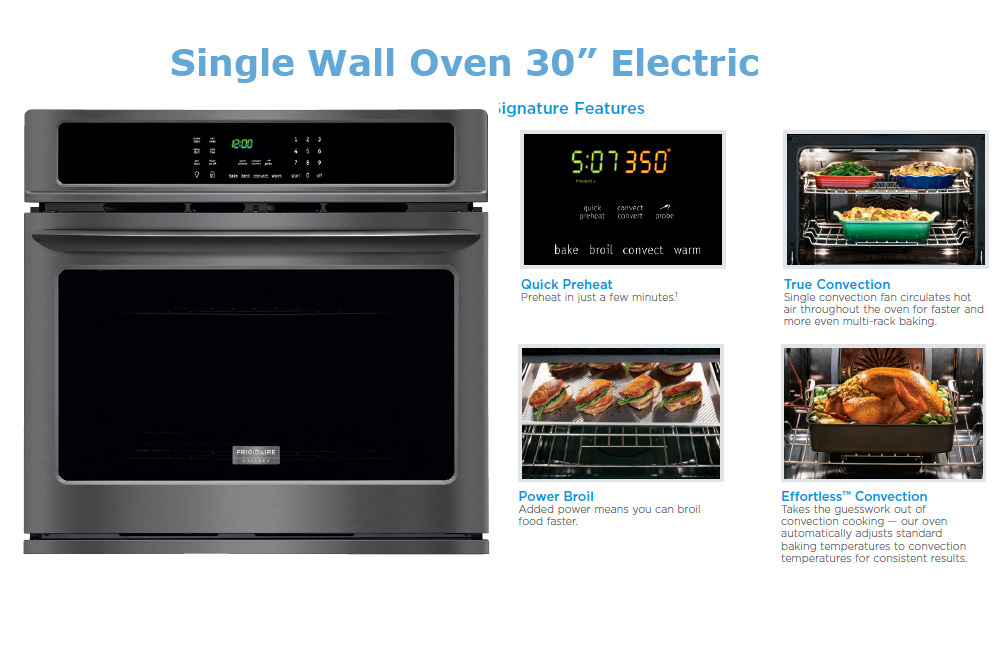 Stainless Steel 30&Prime; Single Wall Oven
