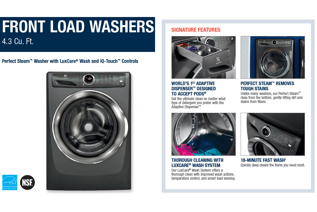 4.3 Cubic Foot Front Load Washing Machine