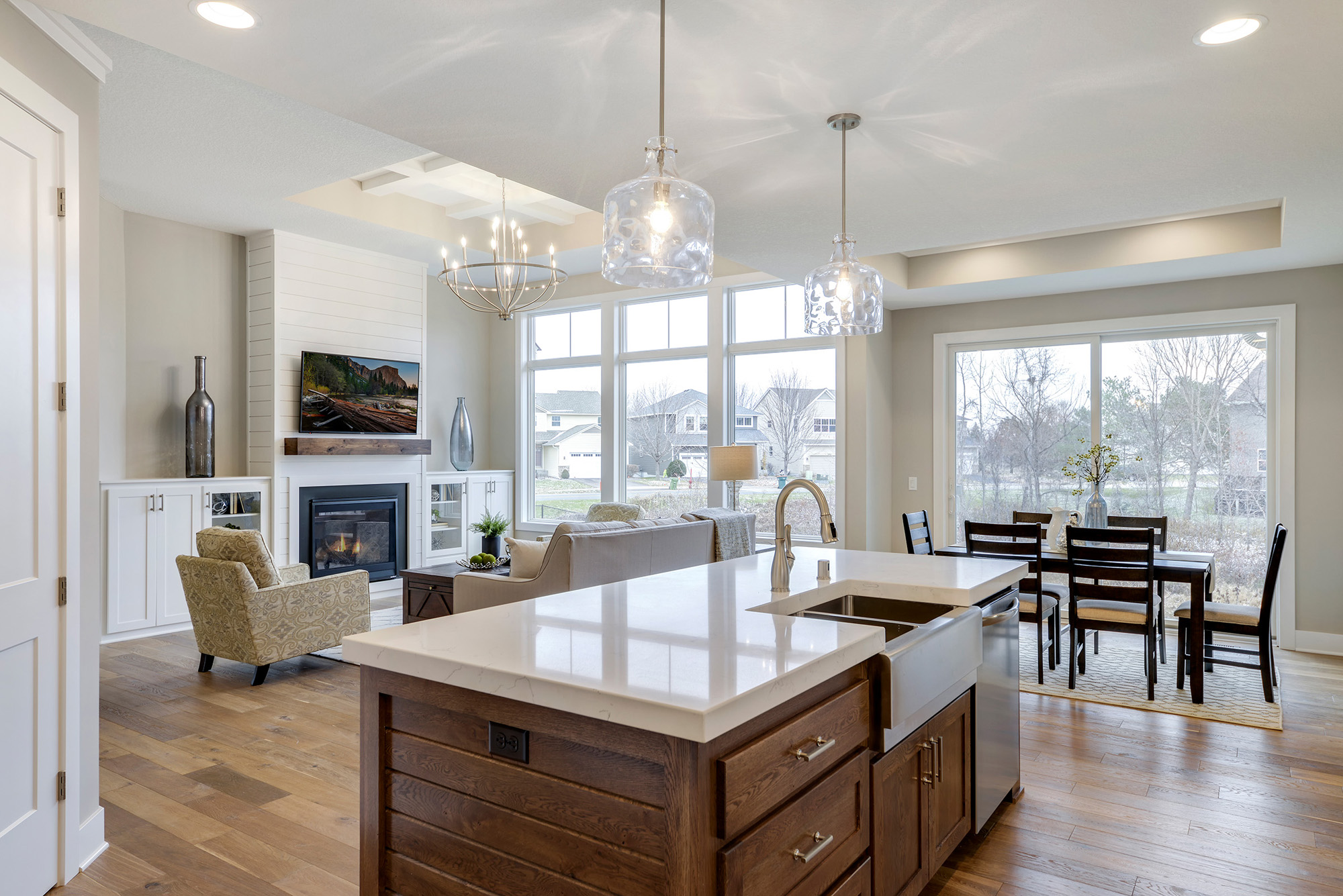11 ft great room & entry ceilings