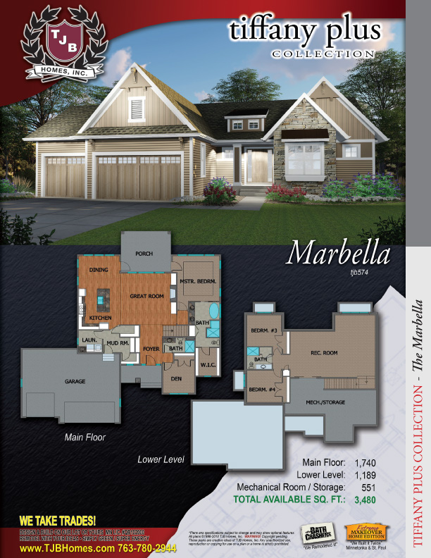Marbella Home Plan TJB #574