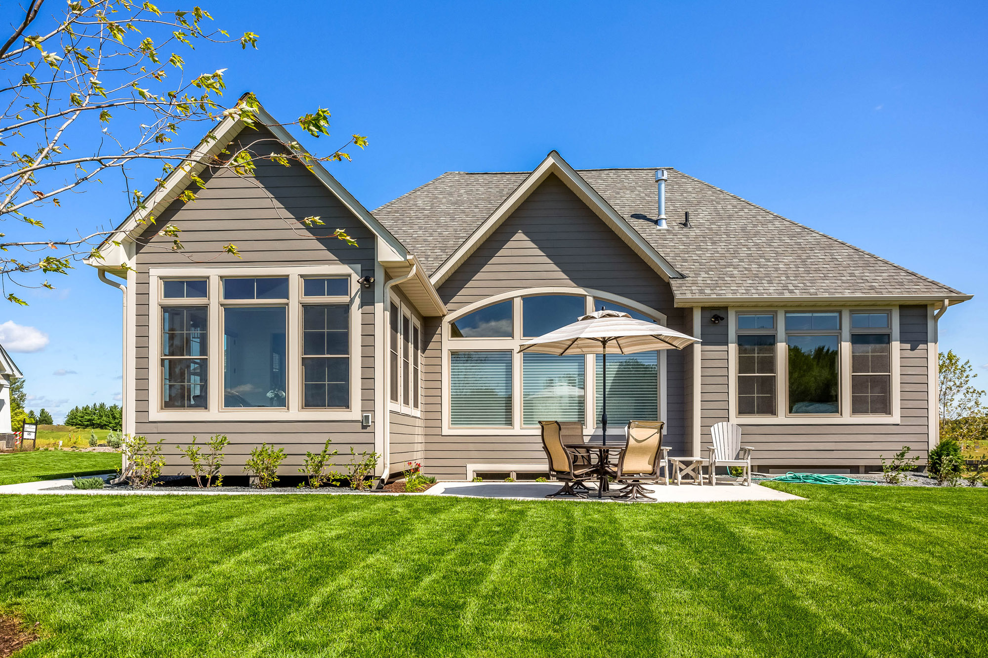 TJB Home Plan #499 Rear of Home with Patio