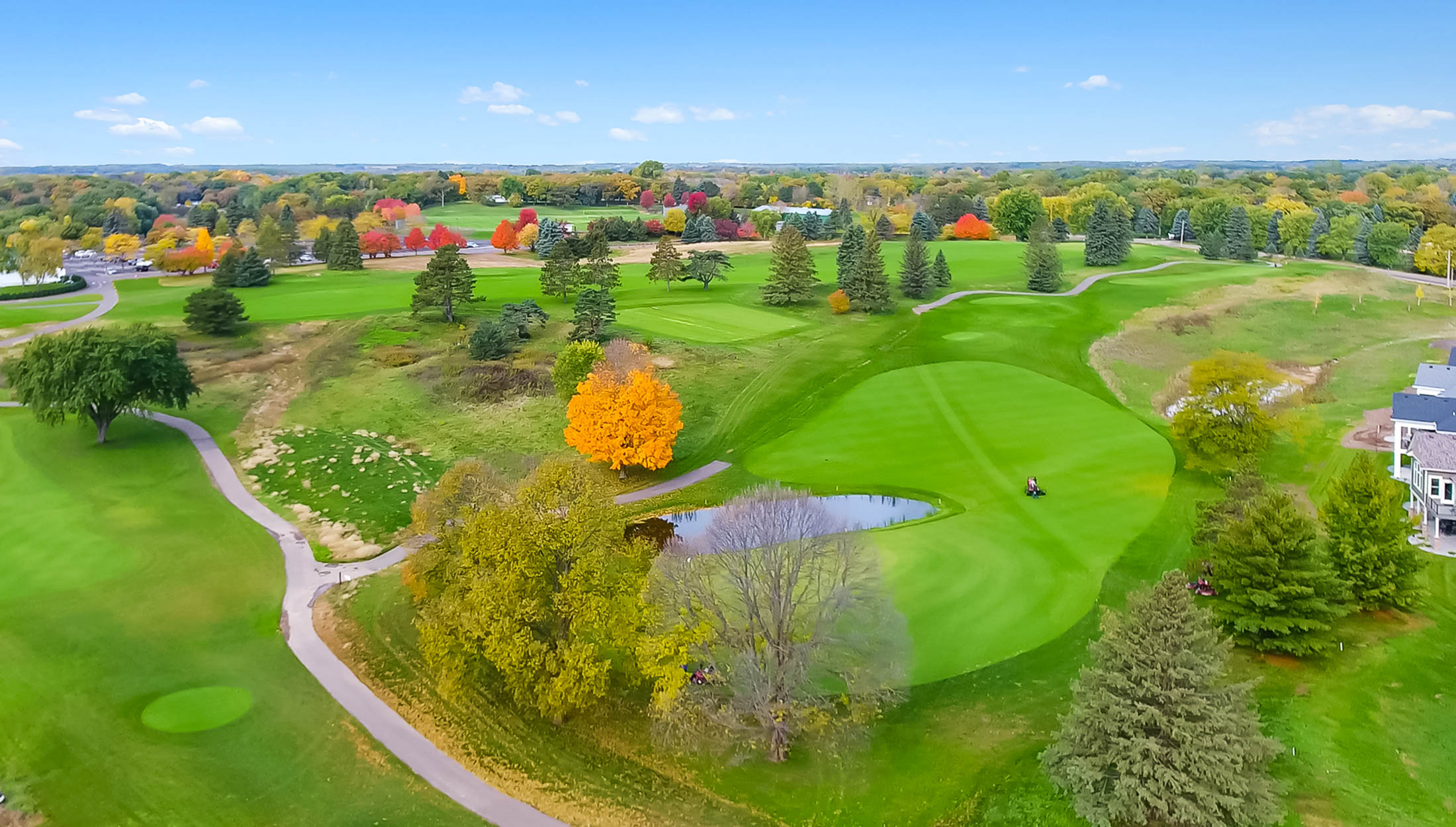 Aerial Golf Course view