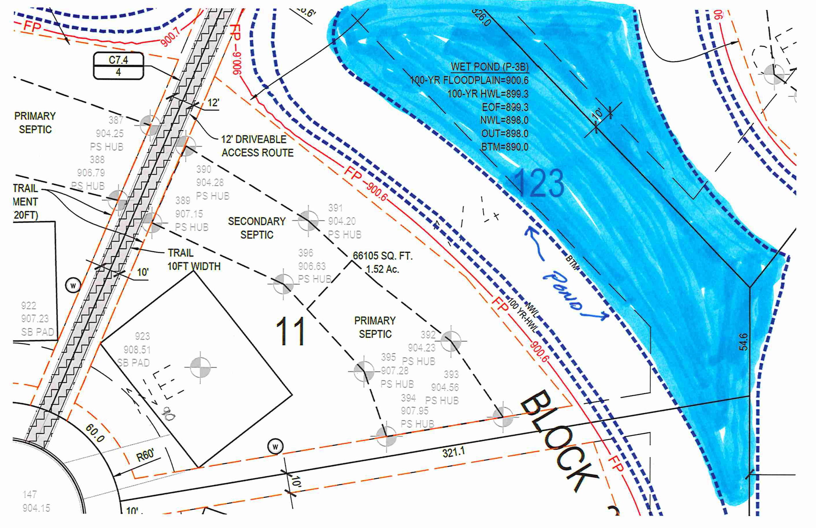 Lot Survey 4439 158th Ave NE, Ham Lake, MN 55304