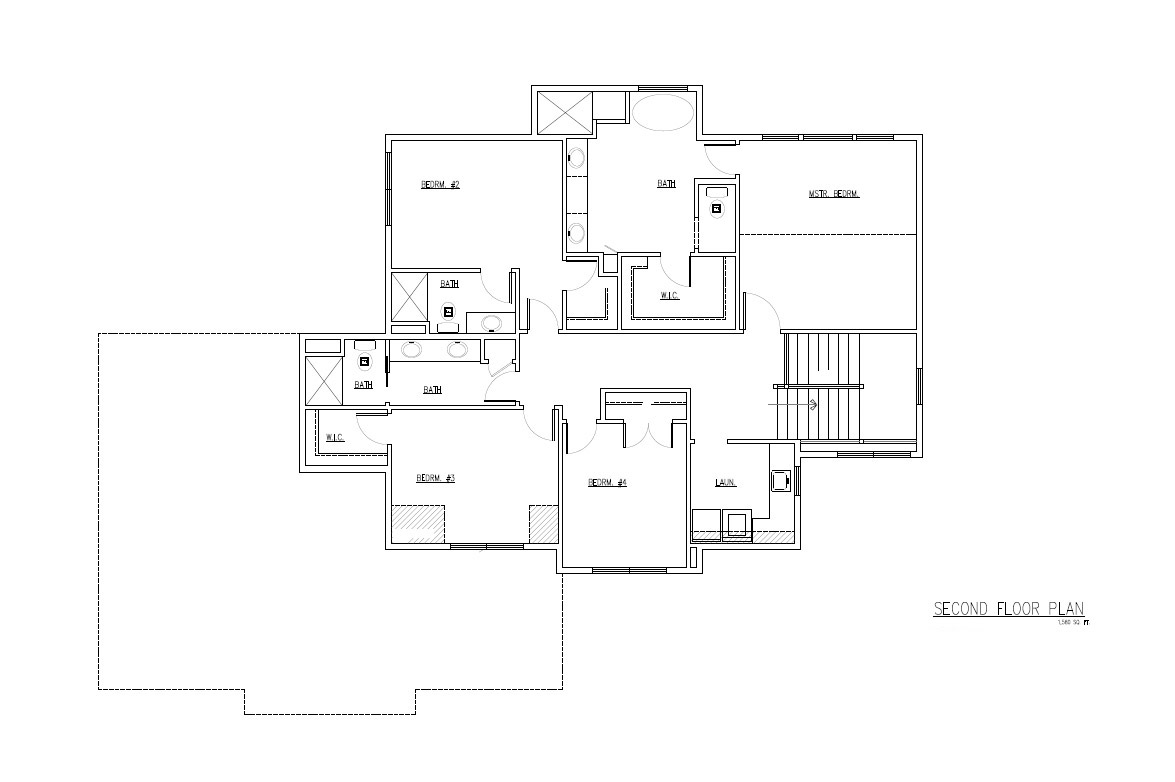 TJB #721 Nicole Home Plan Second Floor Plan
