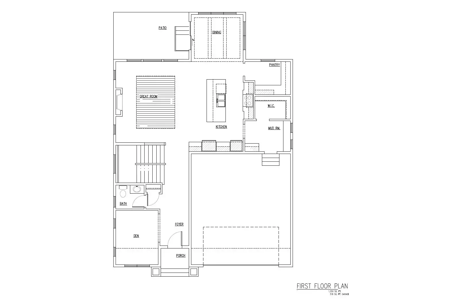 TJB #686 Home Plan First Floor Plan